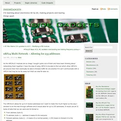 nRF24 Multi-Network – Allowing for 255 addresses