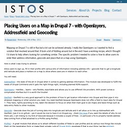 Placing Users on a Map in Drupal 7 - with Openlayers, Addressfield and Geocoding