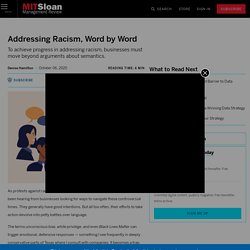 Addressing Racism, Word by Word