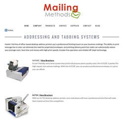 Mailing Solutions Addressing & Tabbing Systems at St Louis