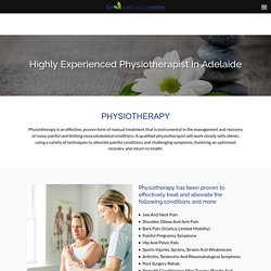 Physiotherapist in Adelaide