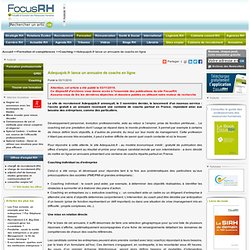 Adequajob.fr lance un annuaire de coachs en ligne