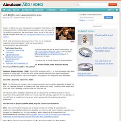 ADHD and Job Rights - ADD and Job Accommodations