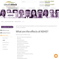ADHD Symptoms and Treatment at Claudia Black Young Adult Center