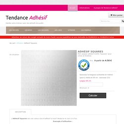 Adhésif Squares - Tendance Adhesif