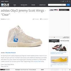 adidas ObyO Jeremy Scott Wings - "Clear"
