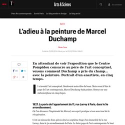 L’adieu à la peinture de Marcel Duchamp