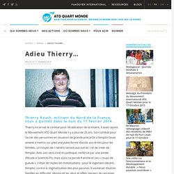 Adieu Thierry… - ATD Quart Monde International