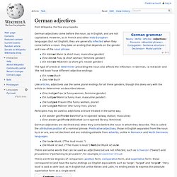 German adjectives