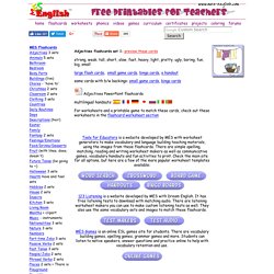 Adjectives Flashcards, Opposites flashcards, game cards, handouts, adjectives worksheets and printables