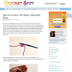 How to Crochet: The Magic Adjustable Ring