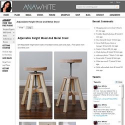 Build a Adjustable Height Wood and Metal Stool