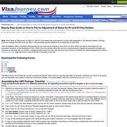 Step-by-Step Guide on How to File for Adjustment of Status for K1 and K3 Visa Holders