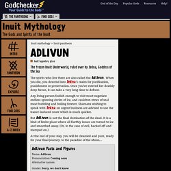 ADLIVUN - the Inuit legendary place (Inuit mythology)