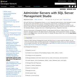 Administering Servers with SQL Server Management Studio