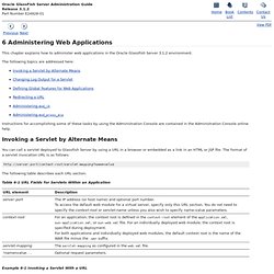 Administering Web Applications