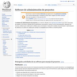 Software de administración de proyectos