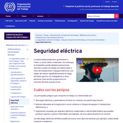 Seguridad eléctrica (Administración e inspección del trabajo)