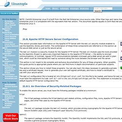 Apache HTTP secure server configuration
