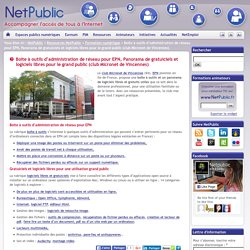 Boite à outils d’administration de réseau pour EPN, Panorama de gratuiciels et logiciels libres pour le grand public (club Micronet de Vincennes)