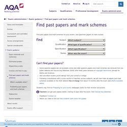 AQA Specification 2013