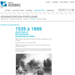 Historique - Port de Québec