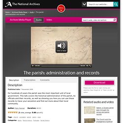 The parish: administration and records