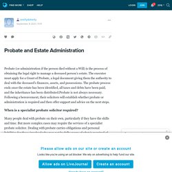 Probate and Estate Administration