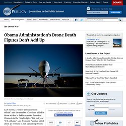 Obama Administration’s Drone Death Figures Don’t Add Up