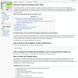 Remote Administration with VNC - Rivendell Wiki