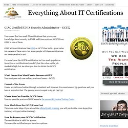 GIAC Certified UNIX Security Administrator - GCUX - IT Certification Master