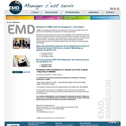 EMD Marseille admission