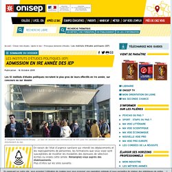 Admission en 1re année des IEP