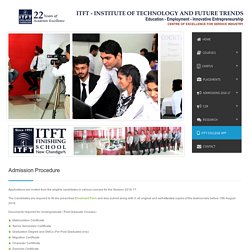 Admission Procedure — ITFT College