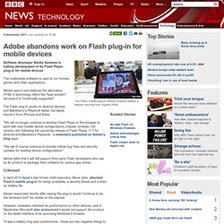 Adobe to cut 750 jobs as Flash Player future in doubt