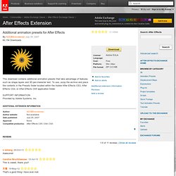 After Effects Extension