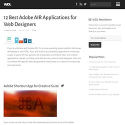 12 Best Adobe AIR Applications for Web Designers