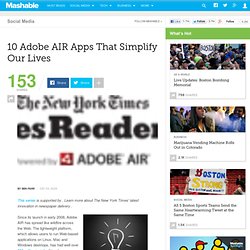 10 Adobe AIR Apps That Simplify Our Lives