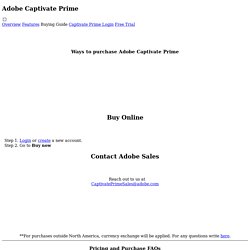 Adobe Captivate Prime - Buying Guide