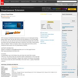 Dreamweaver Extension