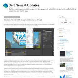 Adobe's Flash Pro CC Exports to Dart and HTML5