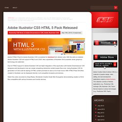 Adobe Illustrator CS5 HTML 5 Pack Released