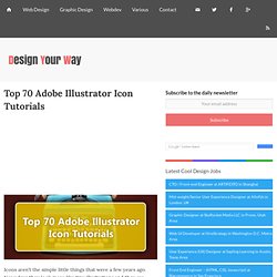 Top 70 Adobe Illustrator Icon Tutorials