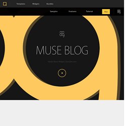 Adobe Muse Blog