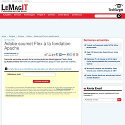 Adobe soumet Flex à la fondation Apache
