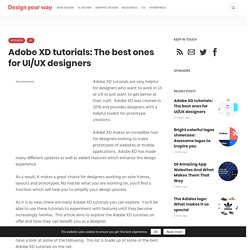Adobe XD tutorials: The best ones for UI/UX designers