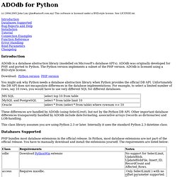 ADOdb for Python