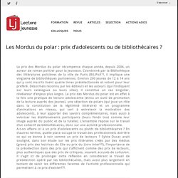 Les Mordus du polar : prix d’adolescents ou de bibliothécaires ?