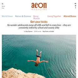 Why do adolescents take crazy risks? – Guy Claxton – Aeon Magazine
