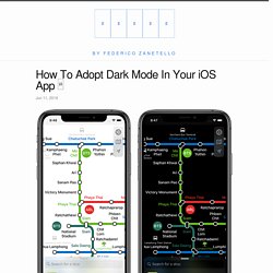 Adopt Dark Mode (Theme - Color)